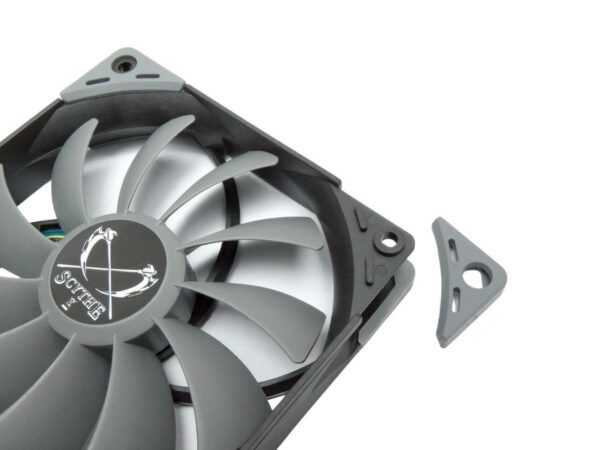 Scythe Kaze Flex High Performance Computer Case Fan, 3-Pin, 2000RPM (120x25mm, Grey Color)