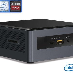 Intel NUC8i5INHJA Mini PC, Intel Core i5-8265U Upto 3.9GHz, 8GB RAM, 128GB NVMe SSD, AMD Radeon 540X, HDMI, Mini DisplayPort, Card Reader, Wi-Fi, Bluetooth, Windows 10 Pro