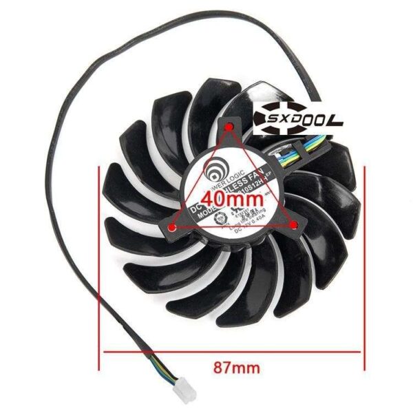 1 Pair For MSI GeForce RTX 2060 2070 2080 2080S XS 2070S 2060S SUPER-VENTUS-GP-OC PLD09210S12HH graphics  cooling fan