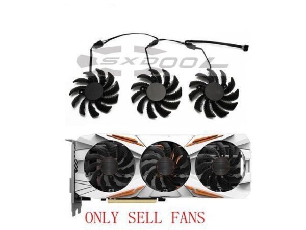 75mm PLD08010S12H 0.35A For Gigabyte AORUS GTX 1060 1070 1080 G1 GTX 1070Ti 1080Ti 960 980Ti cooling fan