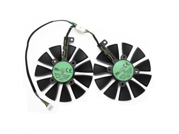 88mm T129215SU 0.50A For ASUS GTX1060 1070 Ti RX 470 570 580 Dual OC cooling fan a pair