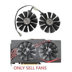88mm T129215SU 0.50A For ASUS GTX1060 1070 Ti RX 470 570 580 Dual OC cooling fan a pair