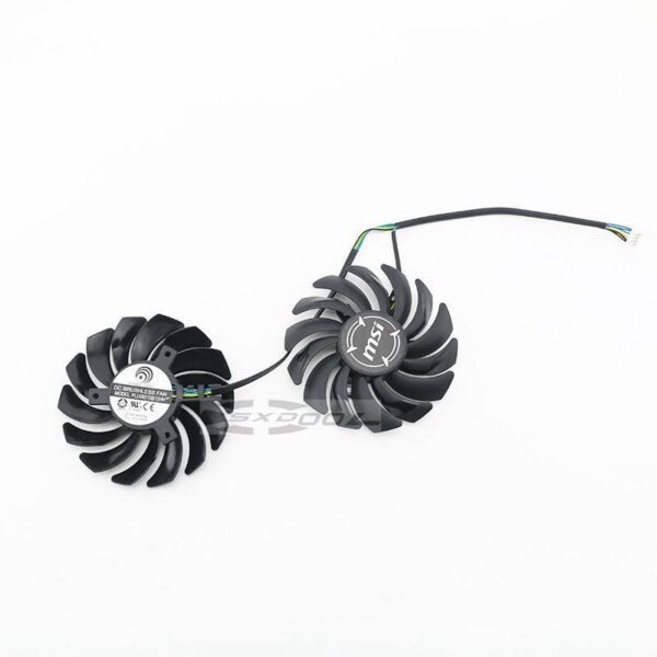 1 pair For MSI RX 470 480 570 580 ARMOR RADEON RX488 RX578 RX588 RX478 4G graphics card cooling fan  PLD09210S12HH