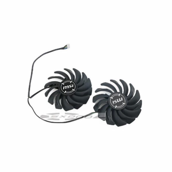 1 pair For MSI RX 470 480 570 580 ARMOR RADEON RX488 RX578 RX588 RX478 4G graphics card cooling fan  PLD09210S12HH