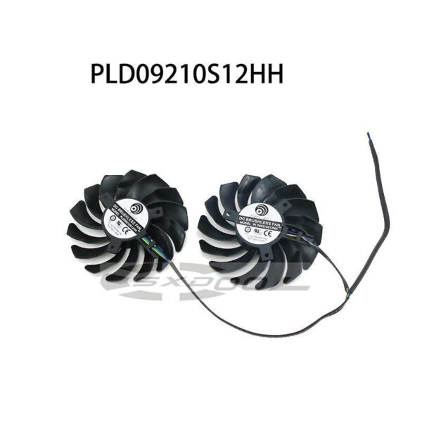 1 pair For MSI RX 470 480 570 580 ARMOR RADEON RX488 RX578 RX588 RX478 4G graphics card cooling fan  PLD09210S12HH