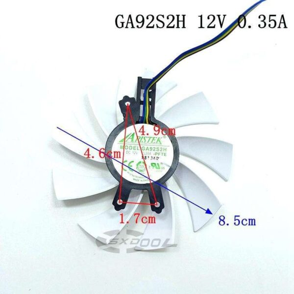 For Galaxy HOF GTX1060 1070 970 1080ti limited edition graphics card fan GA92S2H