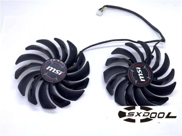 For MSI GeForce RTX 2070 GAMING Z 8G graphics card fan PLD10010B12HH 2-in-1 fan