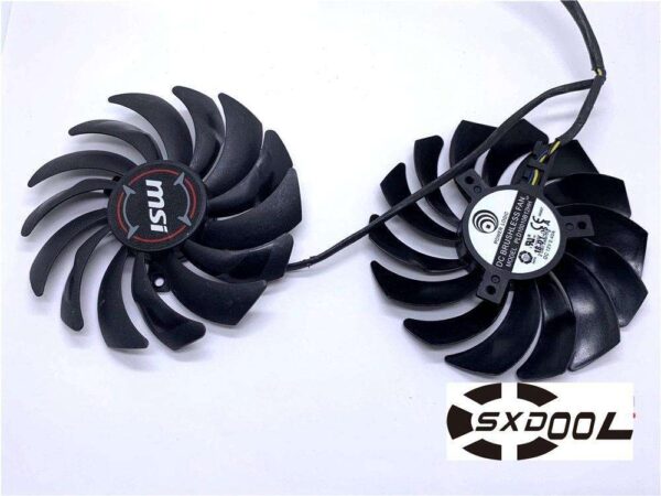 For MSI GeForce RTX 2070 GAMING Z 8G graphics card fan PLD10010B12HH 2-in-1 fan