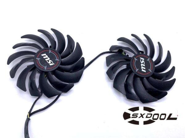 For MSI GeForce RTX 2070 GAMING Z 8G graphics card fan PLD10010B12HH 2-in-1 fan