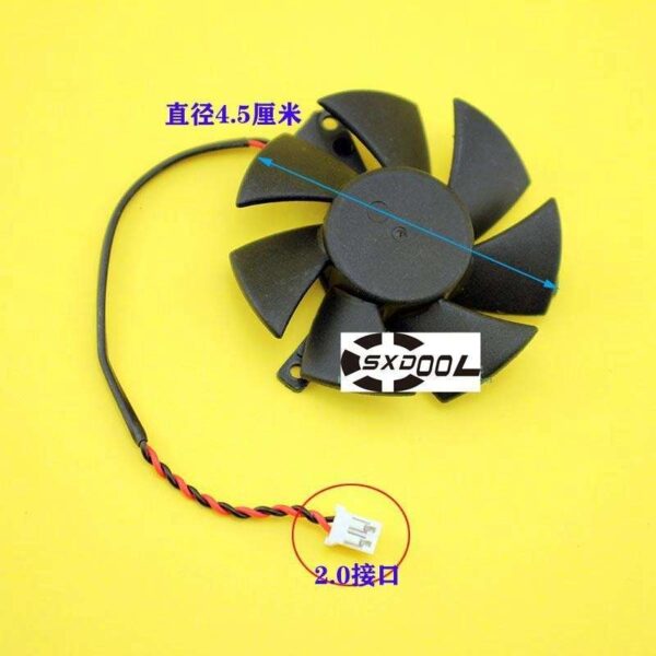 For Sapphire X1300 HD4650 HD3650 graphics card cooling fan 125010-SL2 ZP DC12V 45mm 2-wire cooler