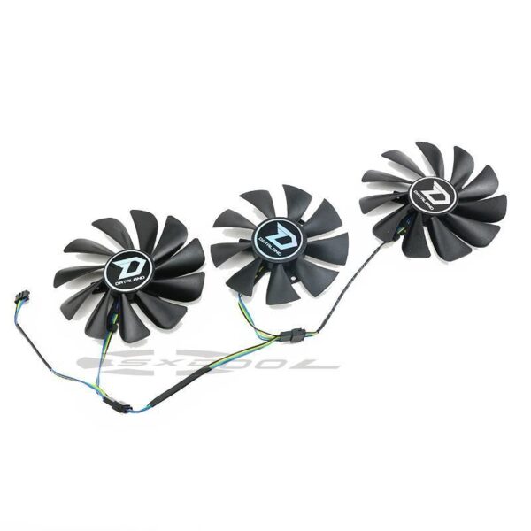 For DATALAND RX 5600XT 5700XT 5700 X Ares X War Demon Mute graphics card fan A set of three