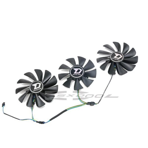 For DATALAND RX 5600XT 5700XT 5700 X Ares X War Demon Mute graphics card fan A set of three