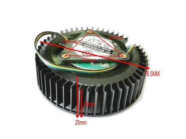 Graphics card fan FD7525H12D 12V 1.20A 4PIN For ASUS TURBO RTX 2060 2070 2080 2060S 2070S 2080TI 75*25mm PLB07525B12HH