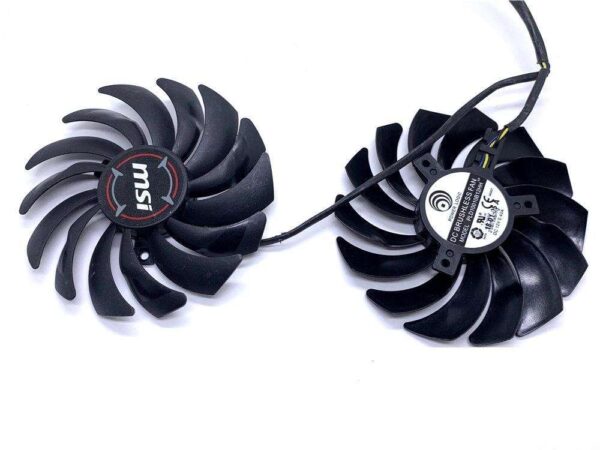 For MSI GeForce RTX 2060 SUPER ARMOR OC Graphics Card Fan PLD10010B12HH DC12V 95mm