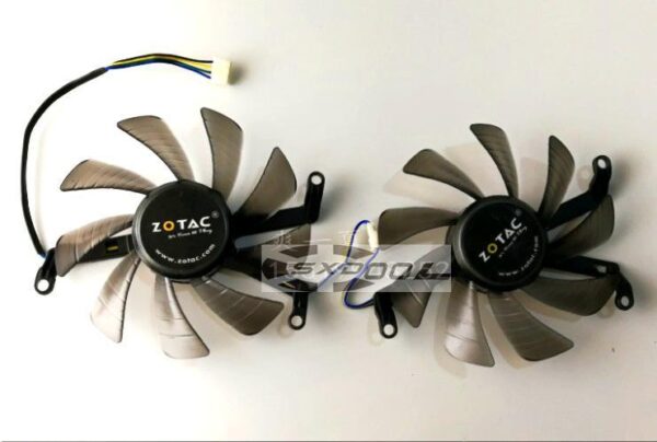 1 pair For Zotac GTX760 2GD5 4GD5 Thunderbolt version HA T129215SU 12V graphics fan