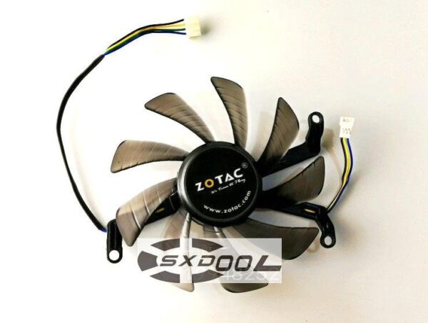 1 pair For Zotac GTX760 2GD5 4GD5 Thunderbolt version HA T129215SU 12V graphics fan