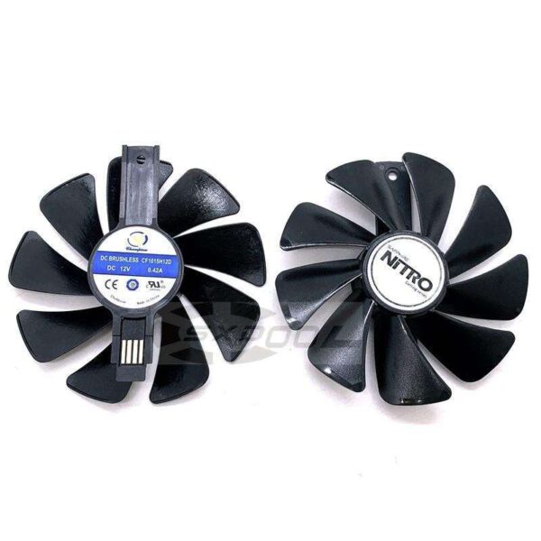 For Sapphire RX580 RX588 570 480 470 Graphics cooler 95mm CF1015H12D DC12V Platinum/Super Platinum/Overseas Version cooling fan (1 Pair)