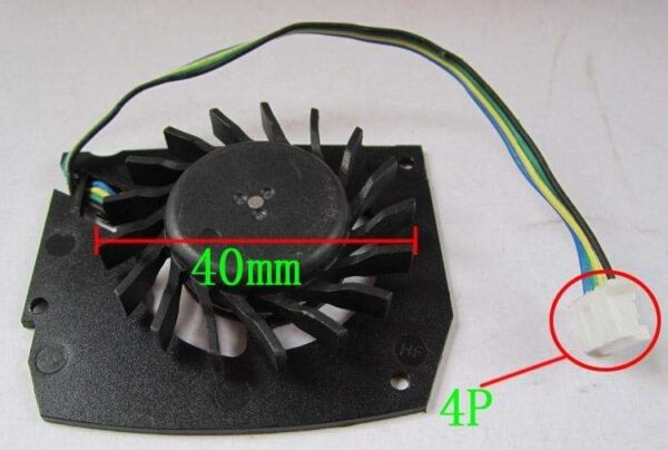 For Leadtek Quadro K600 Q600 Graphics Card Cooling Fan MBT4412HF-W09 12V 0.24A 4-wire 4-pin