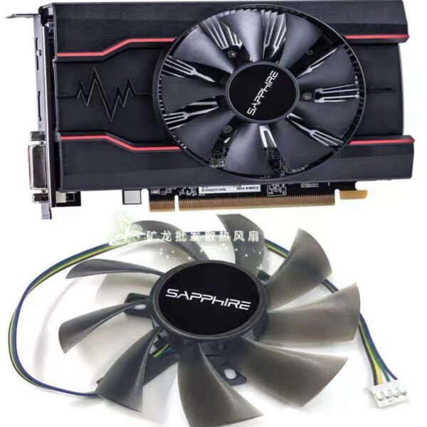 For Sapphire RX550 2G 4G League of Legends Knife Card Seconds RX560 260X 750 650 Graphics Fan