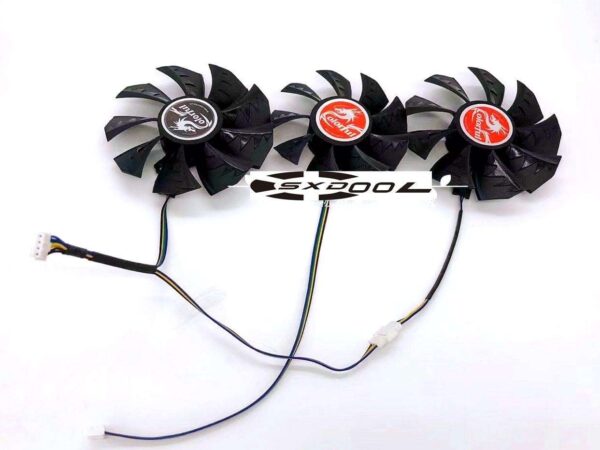 For Colorful RTX3060 3070 3080 3090 Tomahawk Graphics Card Fan (3 fans/set)  2 X 90mm, 1 X
80mm