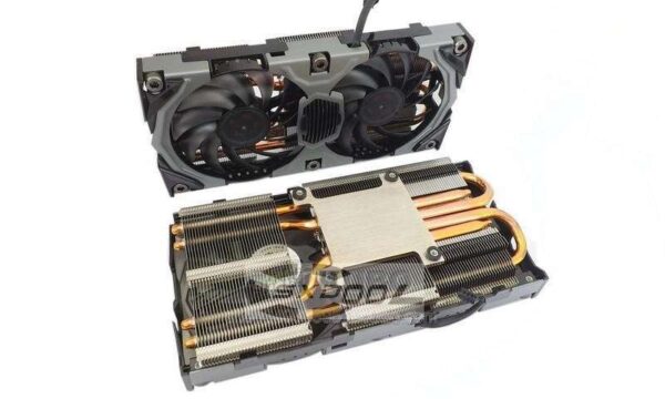 For Inno3D GTX960 1070 Gaming Extreme Edition, graphics card radiator, copper bottom 4 heat pipes 58mm holes