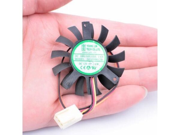 NEW original DFS500912M 12V 1.6W diameter 45mm, hole distance 35mm x 35mm x 27mm, industrial computer router heat sink graphics card cooling fan YOUNG LIN