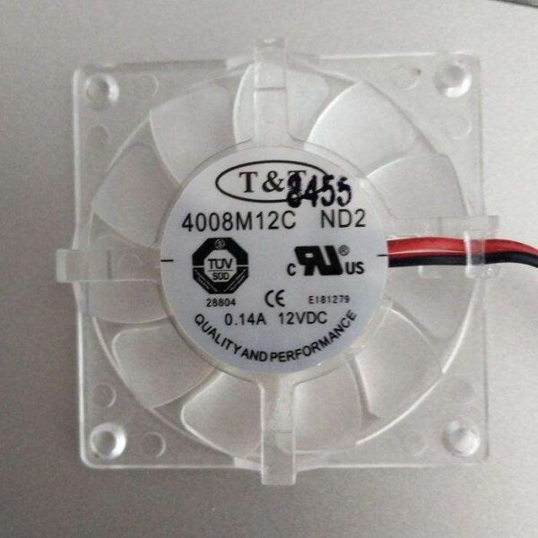 T&T  4008M12C ND2 4CM 4008 4009 DC12V 0.14A 2-wire graphics card cooling fan 40mm ceiling fan