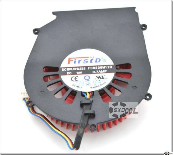 FirstD FD9238M12D 12V 0.7A VGA fan with black bracket 5 mounting-holes, New ATI turbo graphics card fan PWM ball bearing cooler