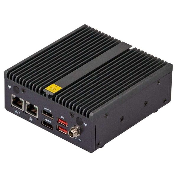 GigaIPC QBiX-EHLA6412-A1 Elkhart Lake J6412 Quad Core Fanless Mini PC, Dual LAN, Dual HDMI