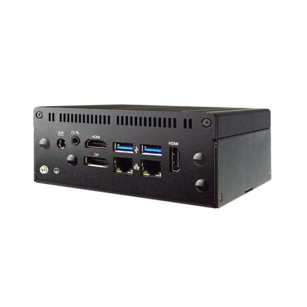 Jetway HBFBU02-07-B Fanless Intel Celeron J3455 System, 2XLAN, 2XHDMI, DP, 3XUSB 3.0, Type-C & COM