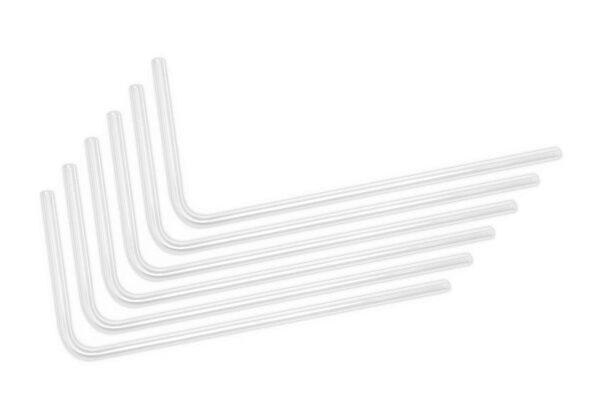 EK-Loop Hard Tube 16mm 0.8m Pre-Bent 90° - Acrylic (6pcs)