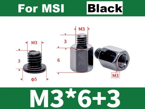 M.2 PCIe NVMe NGFF SSD Mounting Screws Hex Nuts Standoff Kits for ASUS Gigabyte ASRock MSI Motherboards,40pcs