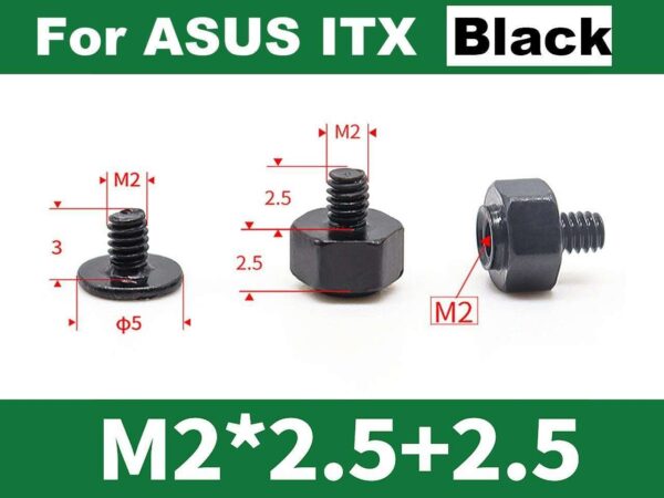 M.2 PCIe NVMe NGFF SSD Mounting Screws Hex Nuts Standoff Kits for ASUS Gigabyte ASRock MSI Motherboards,40pcs