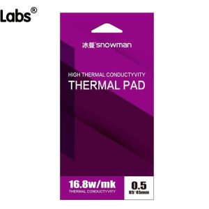 High Performance 16.8 W/mK Thermal Pad , 85x45x0.5mm, Non Conductive Silicone Thermal Pads for Laptop Heatsink/GPU/CPU/LED Cooler