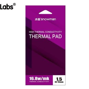 High Performance 16.8 W/mK Thermal Pad , 85x45x1.5mm, Non Conductive Silicone Thermal Pads for Laptop Heatsink/GPU/CPU/LED Cooler
