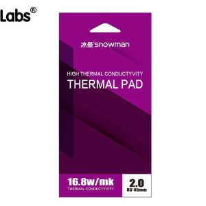 High Performance 16.8 W/mK Thermal Pad , 85x45x2.0mm, Non Conductive Silicone Thermal Pads for Laptop Heatsink/GPU/CPU/LED Cooler