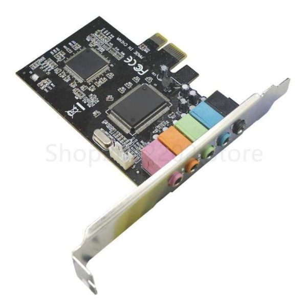 New PCI-E Sound Card 5.1Channels CMI8738 Express Built-in Sound Card for PC Computer Extension Card Random Color