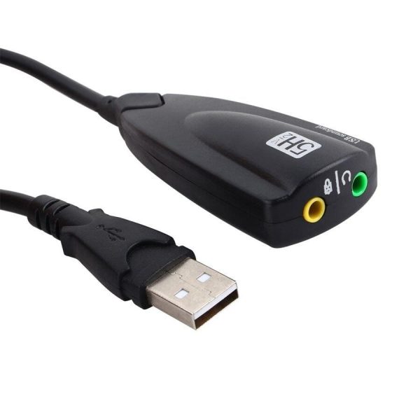 7.1 Channel 5HV2 External USB Sound Card USB To 3D CH Virtual Channel Sound Track Audio Adapter