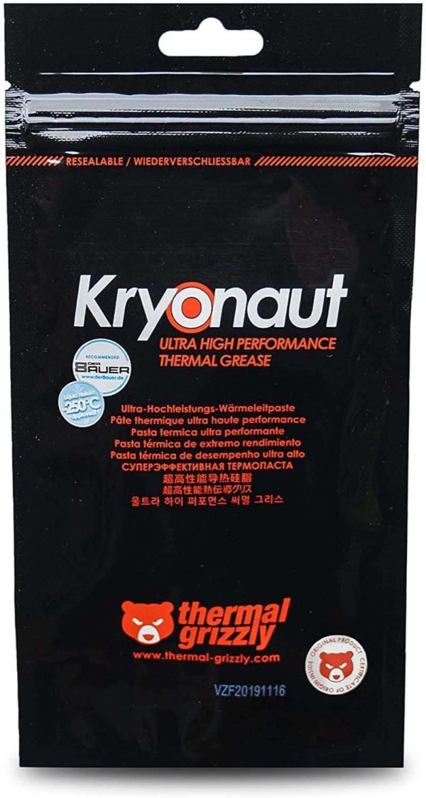 Thermal Grizzly Kryonaut Thermal Grease Paste - 1.0 Gram