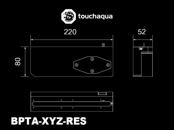 Bitspower Touchaqua XYZ Reservoir and Pump Combo