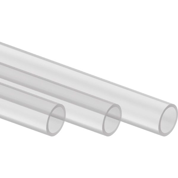 Corsair Hydro X Series XT Hardline 12mm Tubing, 1 Meter, Satin Transparent, 3-pack