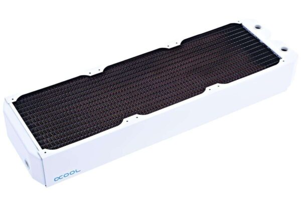 Alphacool NexXxos UT60 Full Copper Radiator 420, 140mm x 3, Triple Fan, White