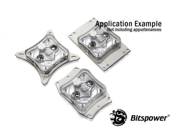 Bitspower CPU Waterblock Summit M, Clear Acrylic Top, Digital RGB, Intel & AMD CPU