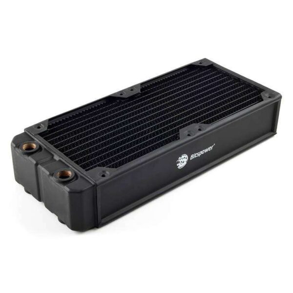 Bitspower Leviathan XF Radiator with Quad G1/4" Ports, 240mm, Black