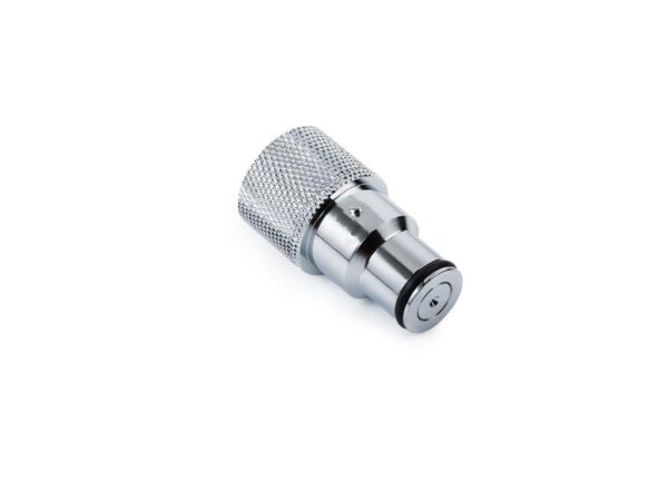 Bitspower Quick Disconnect Male Fitting with G1/4" Female Extender, Silver Shining