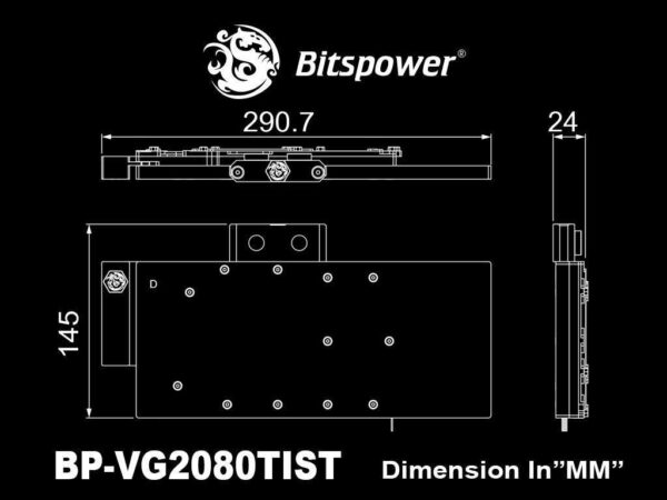 Bitspower GPU Waterblock for ASUS ROG Strix GeForce RTX 2080Ti / 2080 Graphics Cards