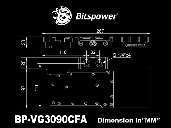 Bitspower Classic VGA Water Block for iGame GeForce RTX 3090 Advanced series