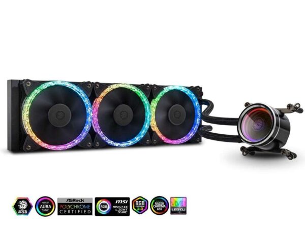 Bitspower Cyclops 360 All-In-One Liquid CPU Cooler with Notos Xtal Fans
Compatible with Intel 12th CPU, LGA1700, AMD AM4,