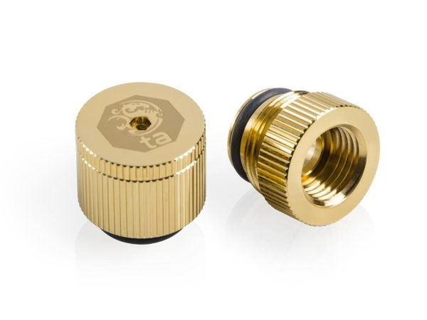 Bitspower Touchaqua Water-exhaust Fitting V2, True Brass, 2-pack