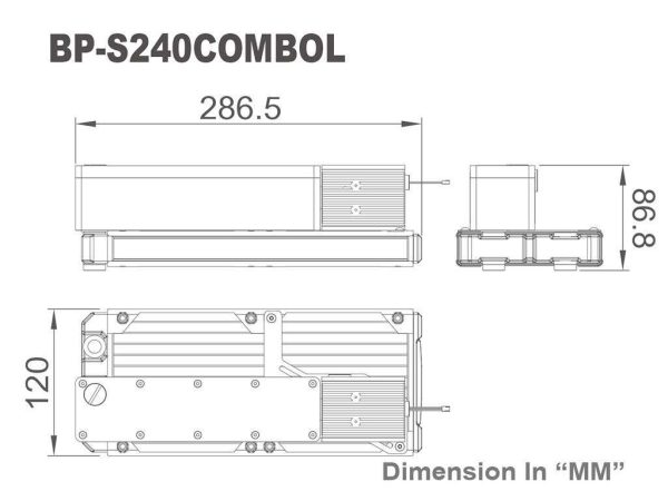 Bitspower Smart Combo Slim 240